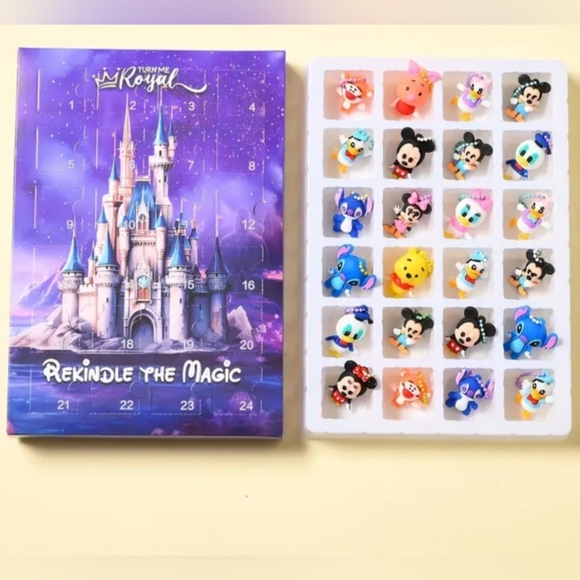 Disney Advent Calendar with Colorful Keychain Figurines - Picture 2 of 4